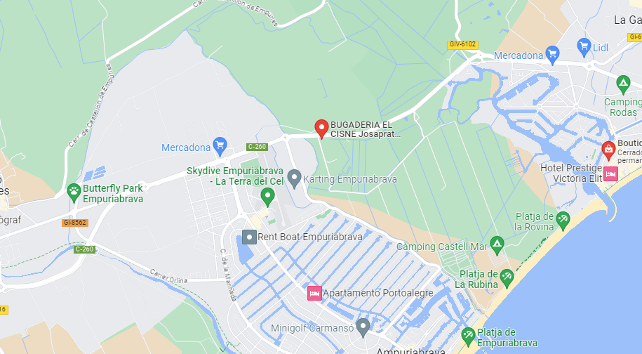 Mapa lavandería empuriabrava